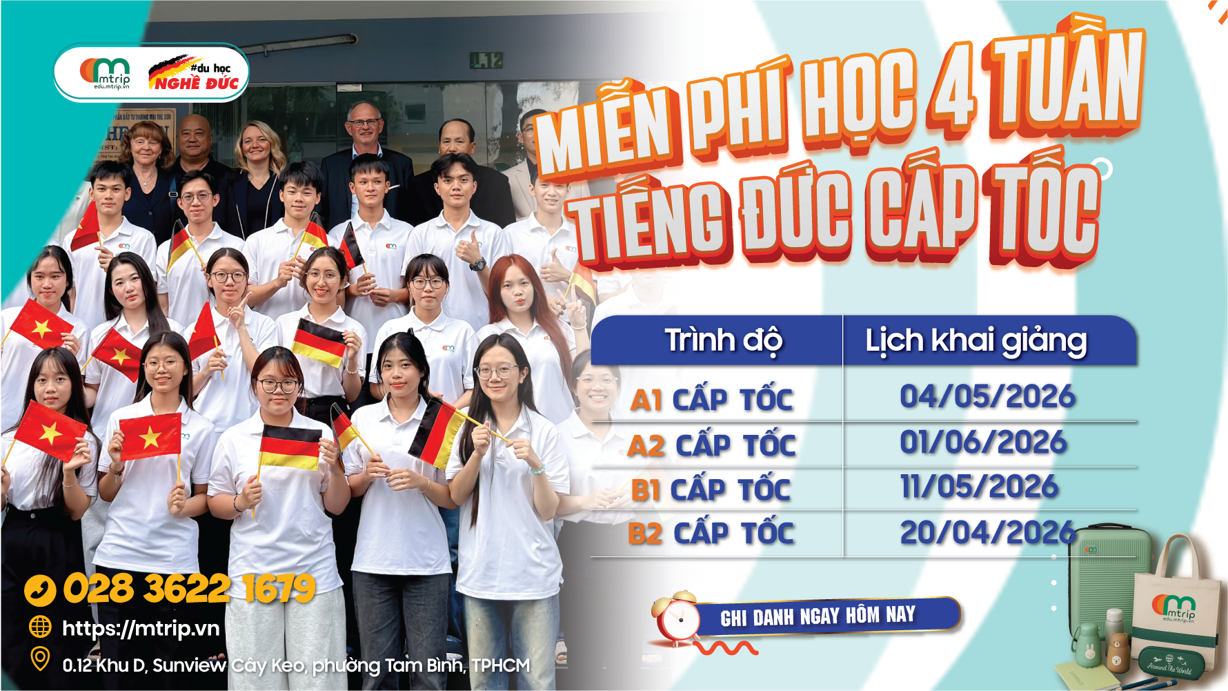 KHAI GIẢNG KHÓA HỌC TIẾNG ĐỨC TẠI MTRIP