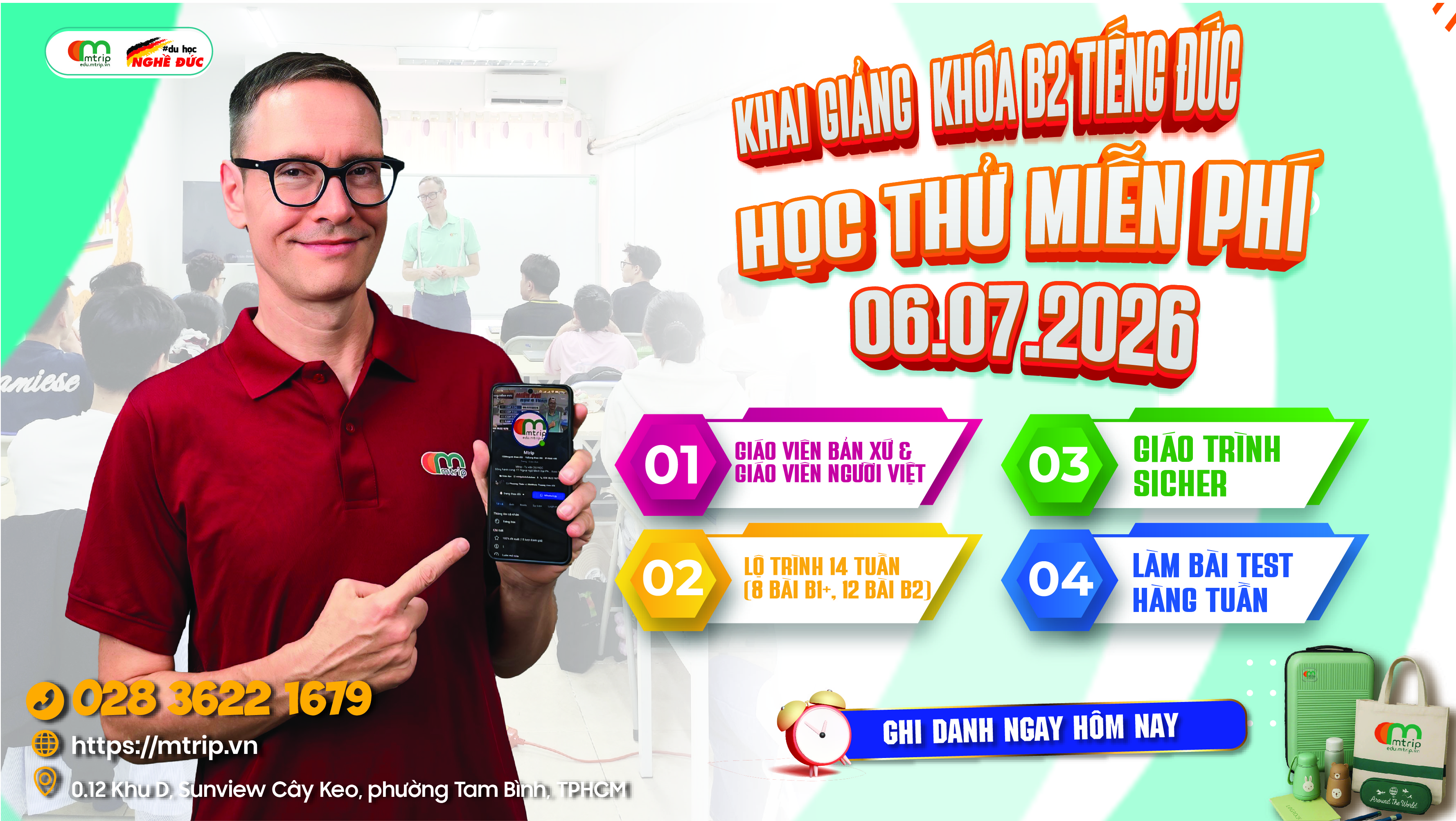 LỚP TRẢI NGHIỆM TIẾNG ĐỨC ONLINE