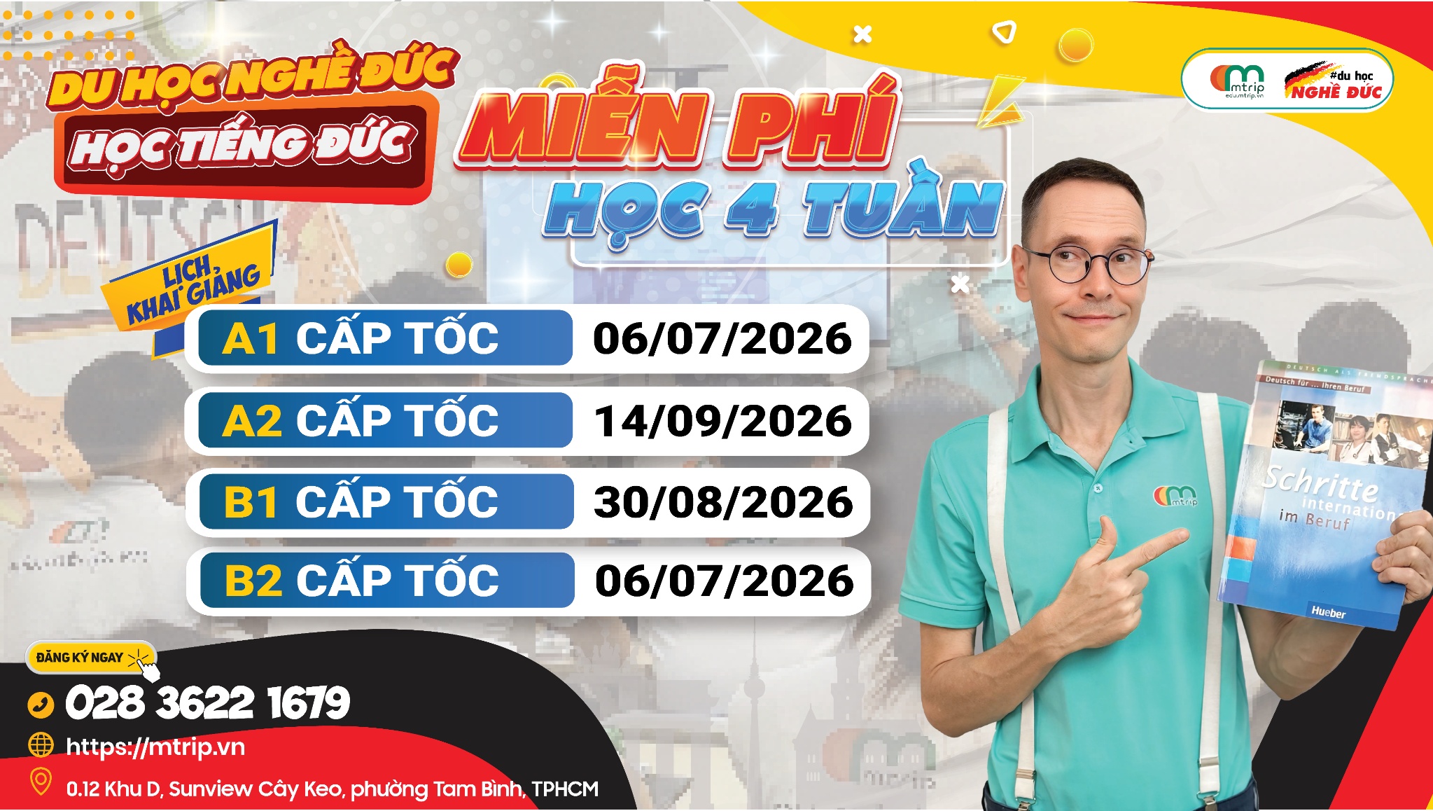 THI CHỨNG CHỈ TIẾNG ĐỨC B1 & B2 TELC